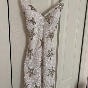 GIPPER PROM SIZE 0 WHITE HOCO DRESS